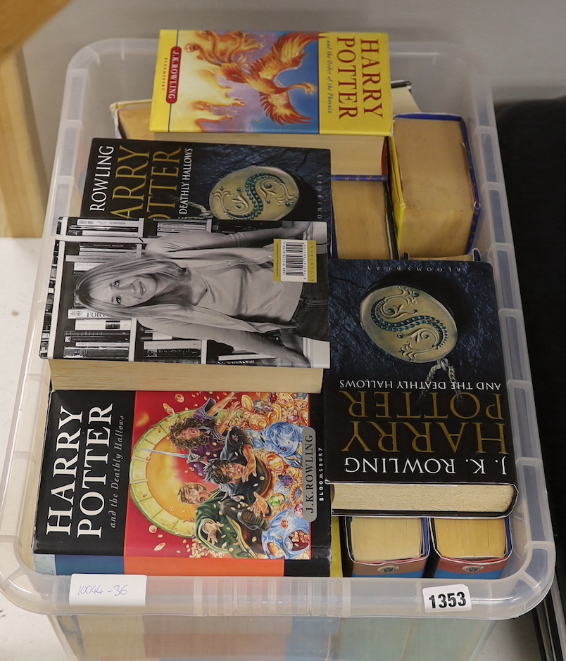 Harry Potter books including some 1st editions